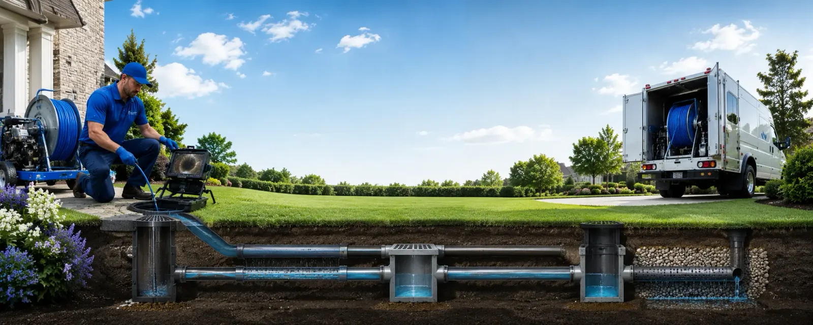 Outdoor drain cleaning information for East Texas, PA